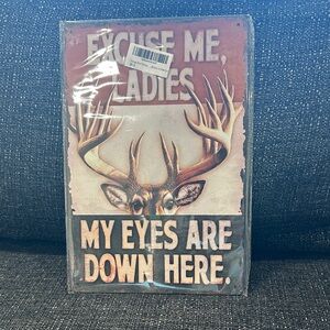 Source Unknown Deer Antler Art - Brown and White